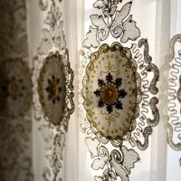 پرده توری همراه والان ترک|پرده، رانر، رومیزی|ارومیه, |دیوار