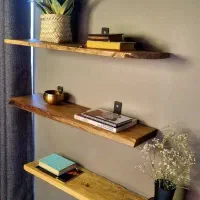 شلف چوبی دیواری سفارشی|کتابخانه، شلف، قفسههای دیواری|تهران, یافتآباد|دیوار