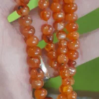 تسبیح عقیق پرتقالی|کلکسیون اشیاء عتیقه|احمدآبادمستوفی, |دیوار