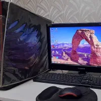سیستم همراه مانیتور و کیبورد و ماوس