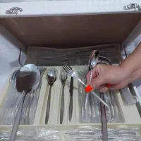 قاشق وچنگال ۲۴نفره استیل اصل مارک یونیک|ظروف سرو و پذیرایی|اسلامشهر, شهرک واوان|دیوار