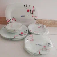 سرویس چینی 25 پارچه آذین اوپال|ظروف سرو و پذیرایی|کازرون, |دیوار