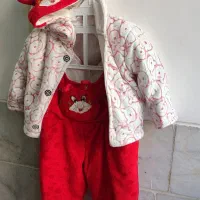 تعدادی کاپشن و لباس گرم مخمل وبافت بچه گانه|کفش و لباس بچه|یزد, |دیوار
