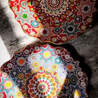 مینا کاری روی سفال|خدمات آموزشی|سنندج, |دیوار