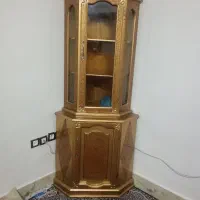 بوفه چوبی کنج دیواری