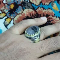 انگشتر نقره سنگ شجر