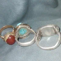 انگشتر نقره فیروزه.عقیق|جواهرات|کرخه, |دیوار