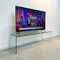میز تلویزیون شیشه ای خم - تحمل وزن 200 کیلوگرم