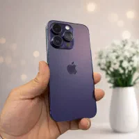 اپل ایفون/۱۴ pro/رنگ بنفش/۲۵۶ باطری فابریک /اقساط