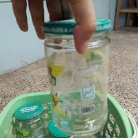 فروش شیشه ی در دار برای مربا و ترشی و ...