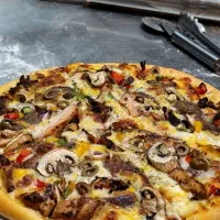 آشپزخانه فست فود ، وسط کار آقا ، سوخاری