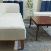 مبل راحتی .جلو تلویزیونی بهمراه میز وباف وجاکفشی