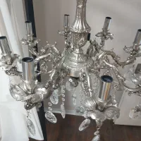 دو عدد لوستر برنجی ۸ شاخه|لوستر و چراغ آویز|قزوین, |دیوار