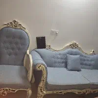 مبلمان هفت نفره استیل همراه با جلومبلی  رایگان|مبلمان خانگی و میز عسلی|آق قلا, |دیوار