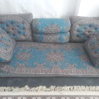 پشتی سنتی شاه نشین ترمه ۷ تیکه یزدی