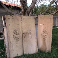 درب حیاط آهنی سه لنگه، پنجره ، چهار چوب