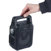 اسپیکر و چراغ شارژی خورشیدی دو پنل