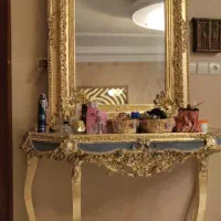 یک عدد آینه تک  طرح پتینه|مبلمان خانگی و میز عسلی|گلبهار, شهر جدید گلبهار|دیوار