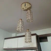 لوستر برنزی سه تایی