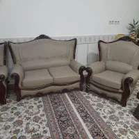 مبل ۷نفره چرم بسیار زیبا خوش نشین