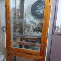 بوفه چوبی کاردست قدیمی کاملا سالم تمیز