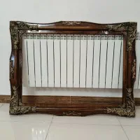 قاب تابلو فرش طرح پرند چوبی سایز 70 در 100سانتیمتر