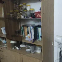 کتابخانه و میز تلویزیون ملامینه|کتابخانه، شلف، قفسه‌های دیواری|مشهد, شهرک مهر آباد|دیوار