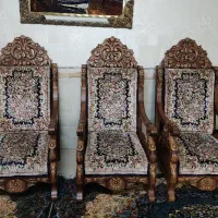 مبل قالی 6نفره سالم و|مبلمان خانگی و میز عسلی|کرمان, |دیوار