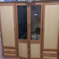 کمد لباس با ویترین کشویی کارکرده و جاکفشی