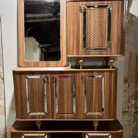 میز تلویزیون کنسول آینه جاکفشی MDF وکیوم