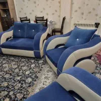 مبل راحتی ۷ نفره همراه جلو مبلی و عسلی