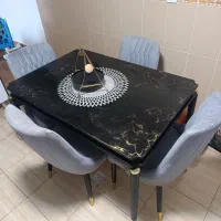 میز نهار خوری 4نفره در حد نو|میز و صندلی غذاخوری|شیراز, محراب|دیوار