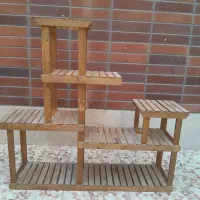 پایه گل چوبی