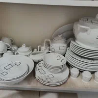 چینی 6نفره نقره ایی|ظروف سرو و پذیرایی|خرم‌آباد, |دیوار