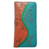 کیف مدارک زنانه چرم گلامین
