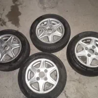 ۴رینگ  با۴لاستیک خارجی ۹۰درصد پراید.