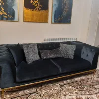مبلمان۸نفره بامیزوجلومبلی تمیز وسالم چستر|مبلمان خانگی و میز عسلی|اندیشه, شهرک صدف|دیوار