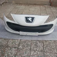 سپر جلو و عقب 207 نو شرکتی مشکی و سفید