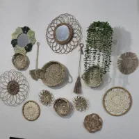 دیوار کوب های حصیری