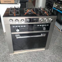 اجاق گاز پنج شعله استیل رویه شیشه تکنو(تیلما)