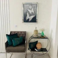 کنسول و صندلی استیل