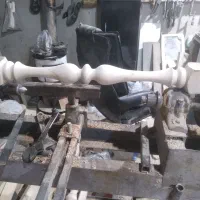 پایه نرده چوبی  خراطی  سندبلاست|خدمات پیشه و مهارت|رشت, کوی طالقانی|دیوار