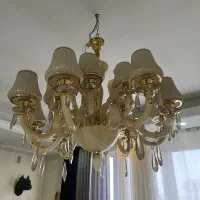 لوستر شامپاینی ۱۵ شاخه|لوستر و چراغ آویز|تهران, جوادیه تهرانپارس|دیوار