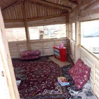 کلبه چوبی ۹ متری|عمده‌فروشی|اسفرورین, |دیوار