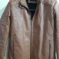 کاپشن چرم سالم در حد نو