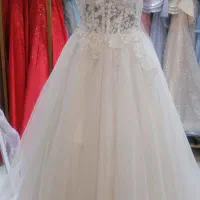 فروش لباس عروس دامن اسکارلت با زیره شاین بیده|لباس|کرج, برغان|دیوار