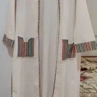 مانتو سفید جلوباز