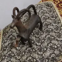 قفل فولادی کلکسیونی قدیمی دستساز عتیقه