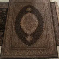 فرش دست بافت گل ابریشم