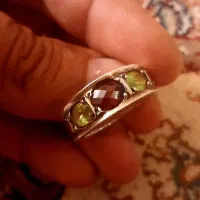انگشتر گارنت زبرجد یاقوت برمه عتیقه